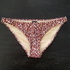 BCBGMaxAzria Animal Print Knit Bikini Bottom NWT